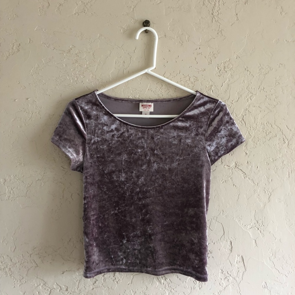 Purple Velvet Top
